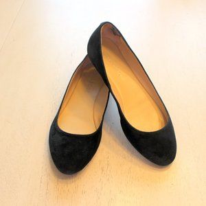 Talbots Suede Flats, Black, 5 M